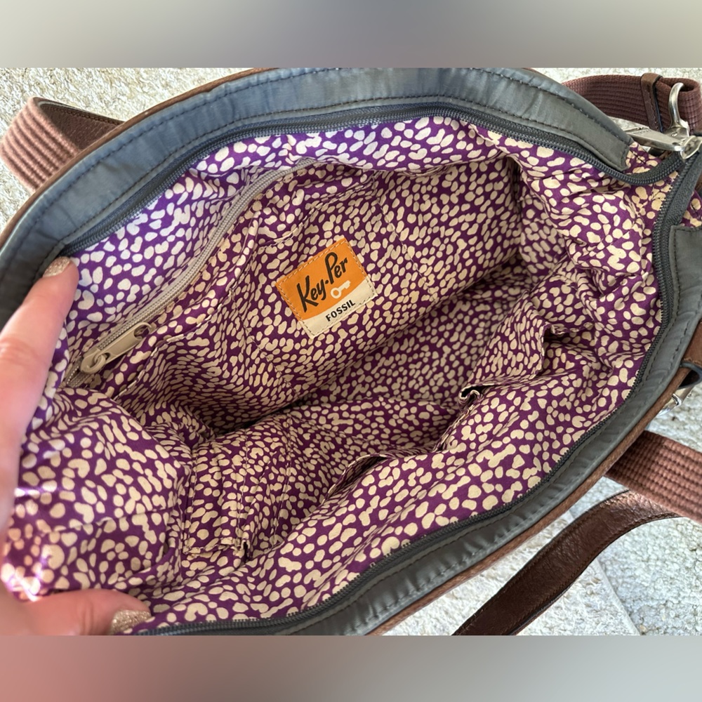 FOSSIL Key-Per tote bag purse - Picture 3 of 4